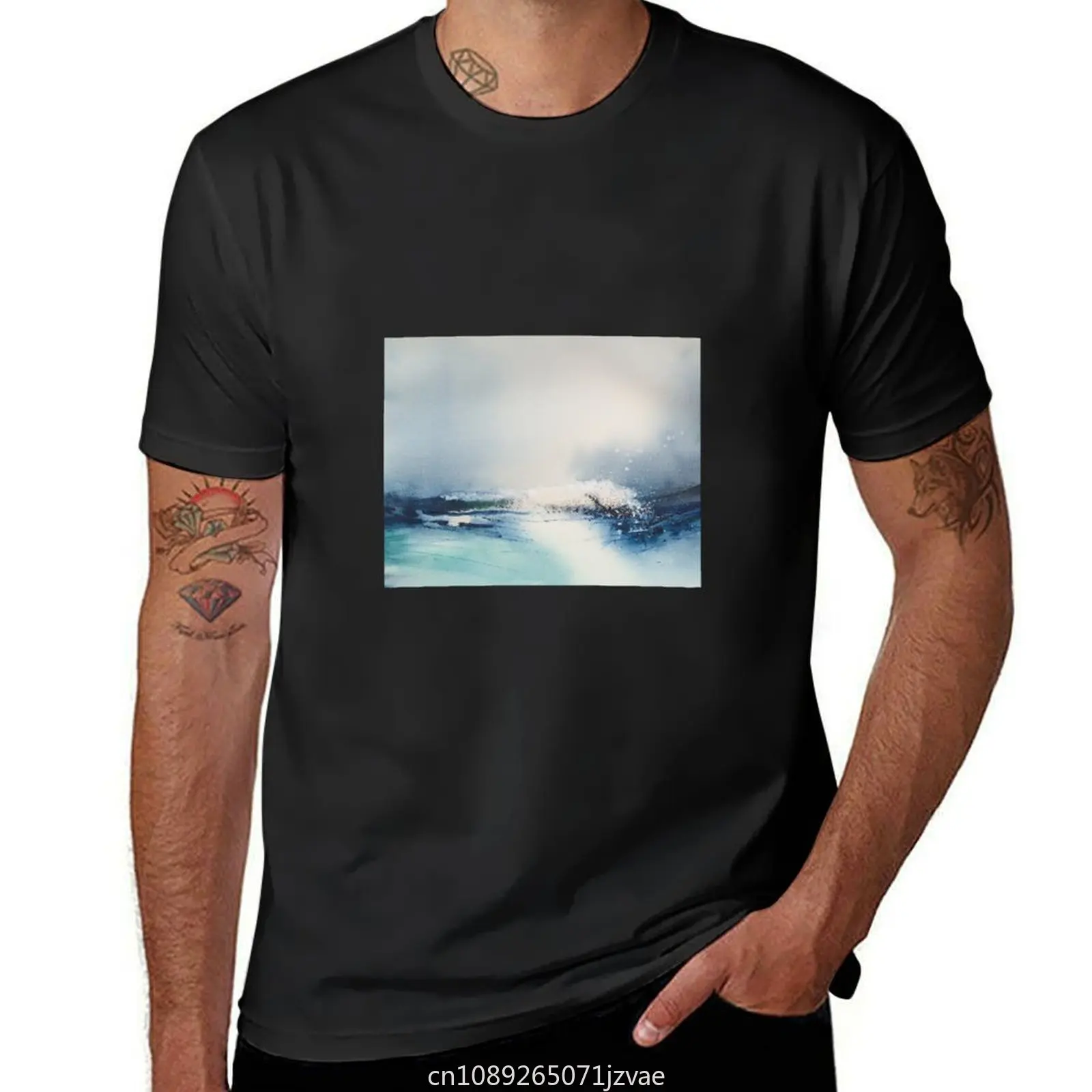 Waves of Summer T-Shirt customs heavyweights plain Aesthetic clothing mens white t shirts