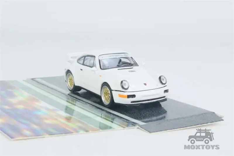 Schuco X Tarmac Works 1:64 911 RSR 3.8 White Model Car