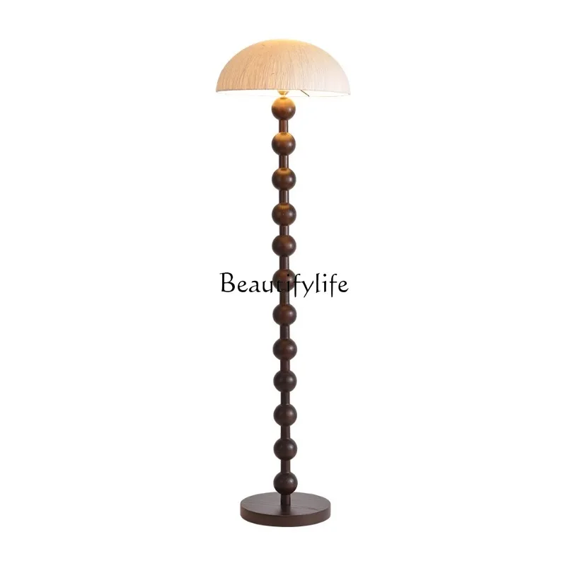 Ancient Chinese Style Xuan Paper Solid Wood Living Room Floor Stand Decoration Luminous High-Grade Vertical Decoration