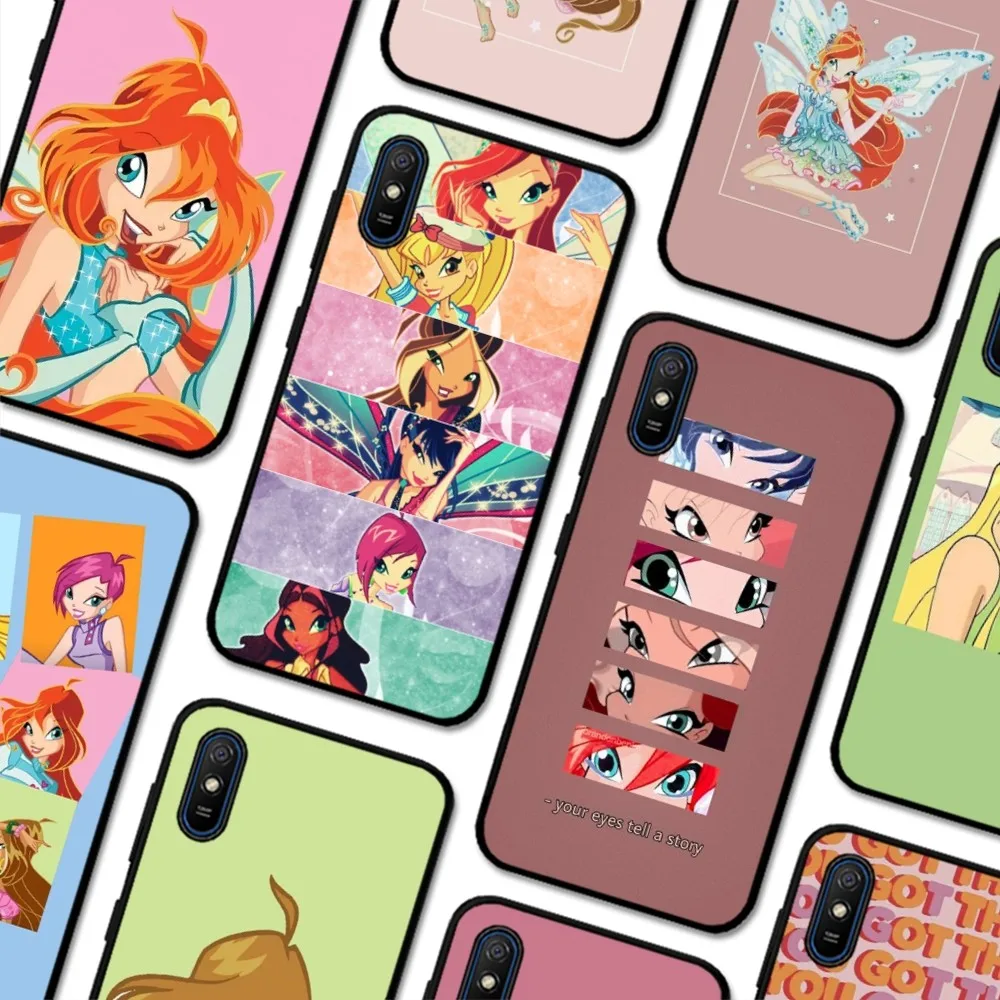 Girl W-Winx Clubs Phone Case For Redmi 5 6 7 8 9 10 Plus Pro 6 7 8 9 A GO K20 K30 K40 Pro Plus F3 Fundas