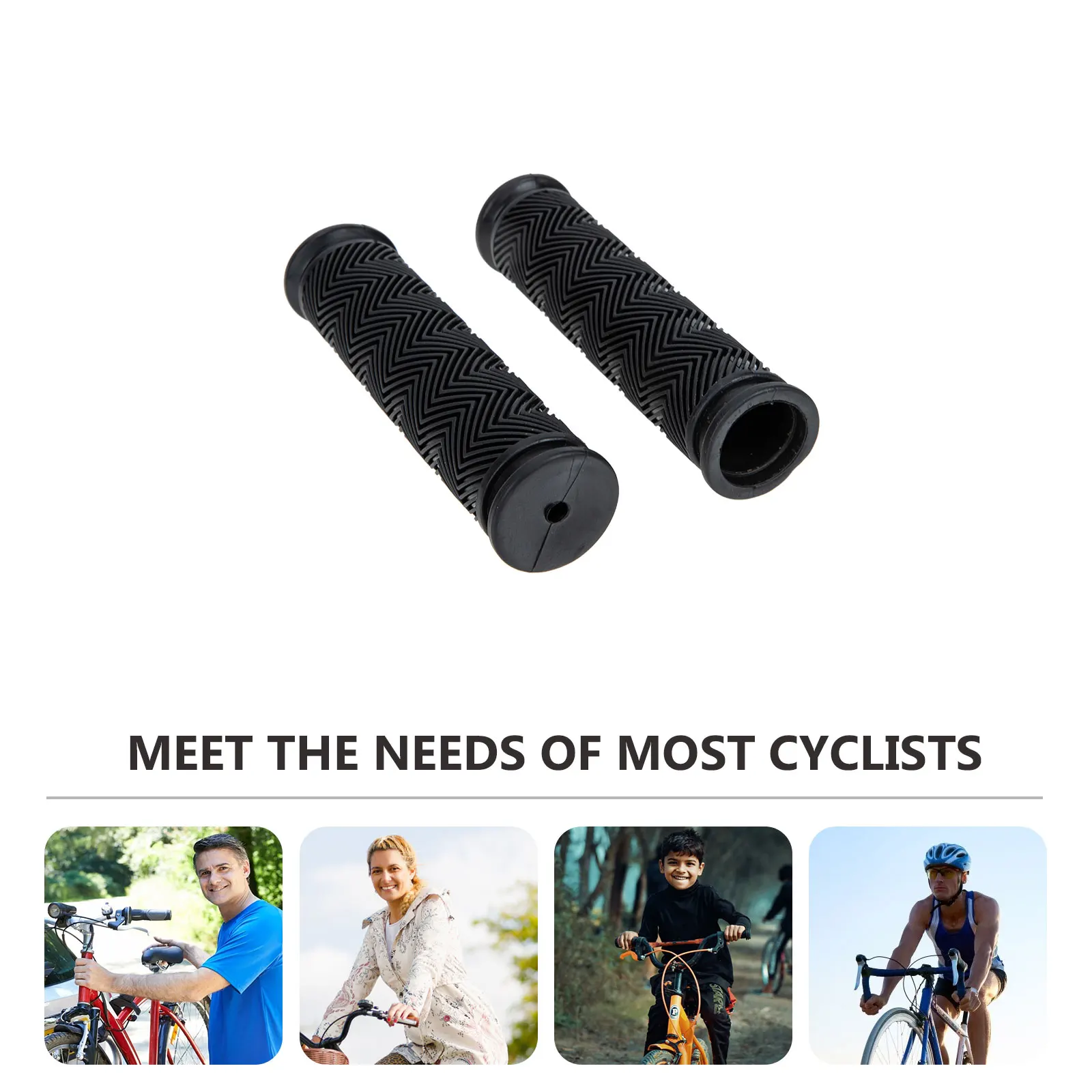 

Bicycle Grip Covers Bike Handlebar Grips Ergonomic Soft Rubber Anti-Slip Shock Absorbing Universal Fit for Cycling