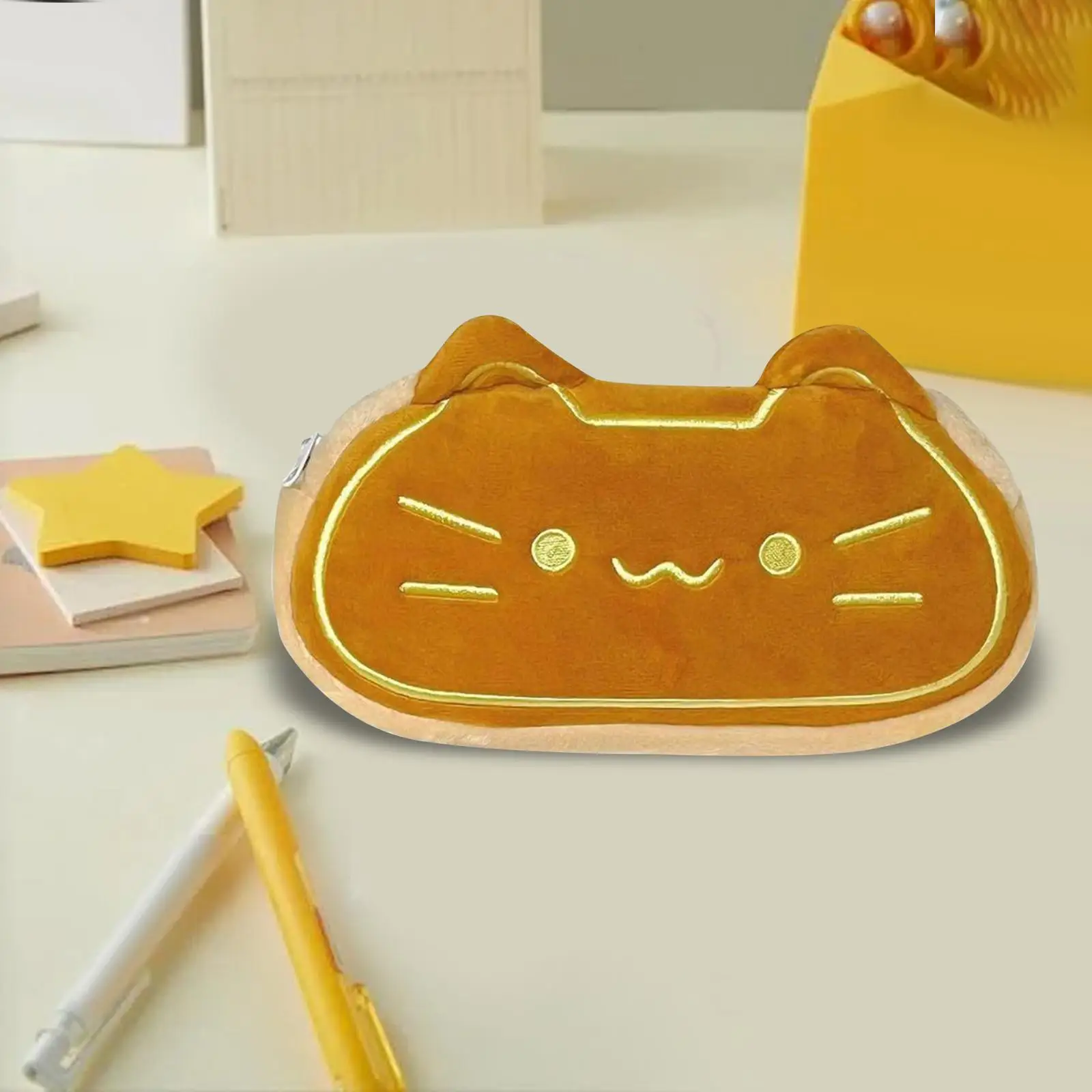 Tempat Spidol Kotak Pensil Kucing Lucu Organizer Penyimpanan Alat Tulis Serbaguna