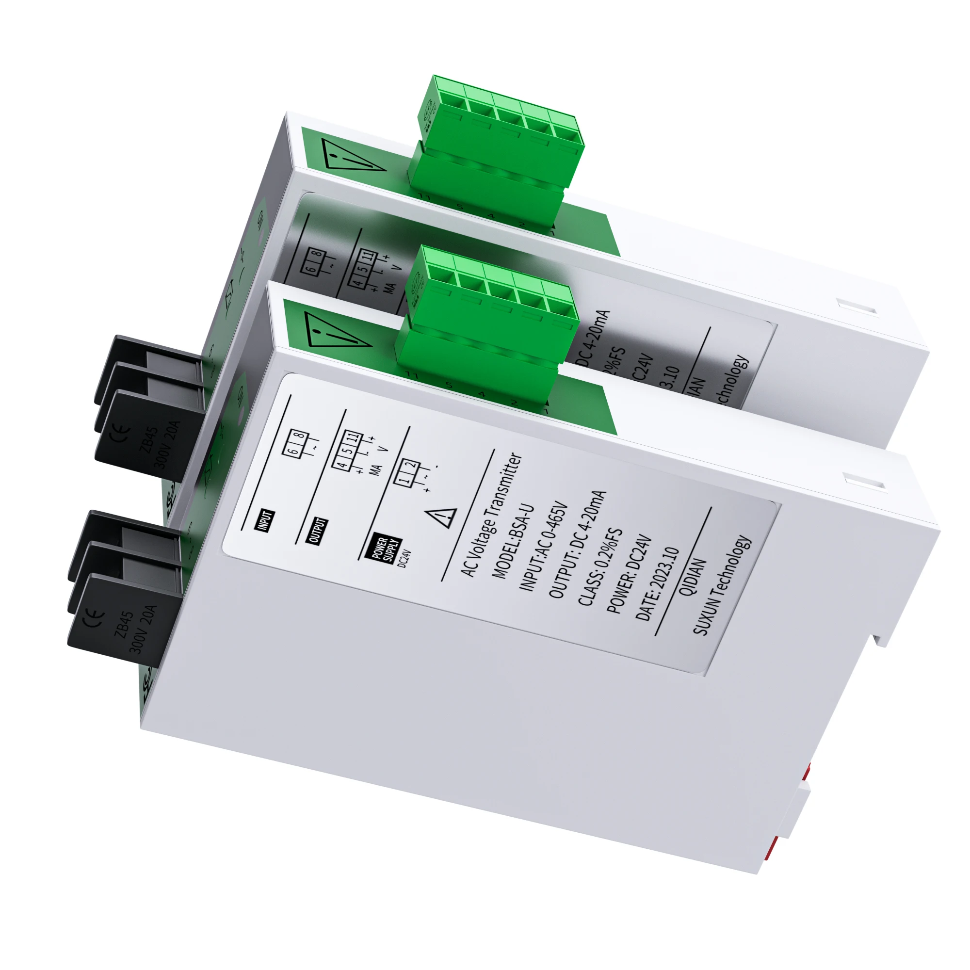 AC 0-500V 0-1000V to 4-20mA 0-10V RS485 DC24V Strong Anti-interference Voltage Transmitter 220V/380V/465V AC Voltage Sensor