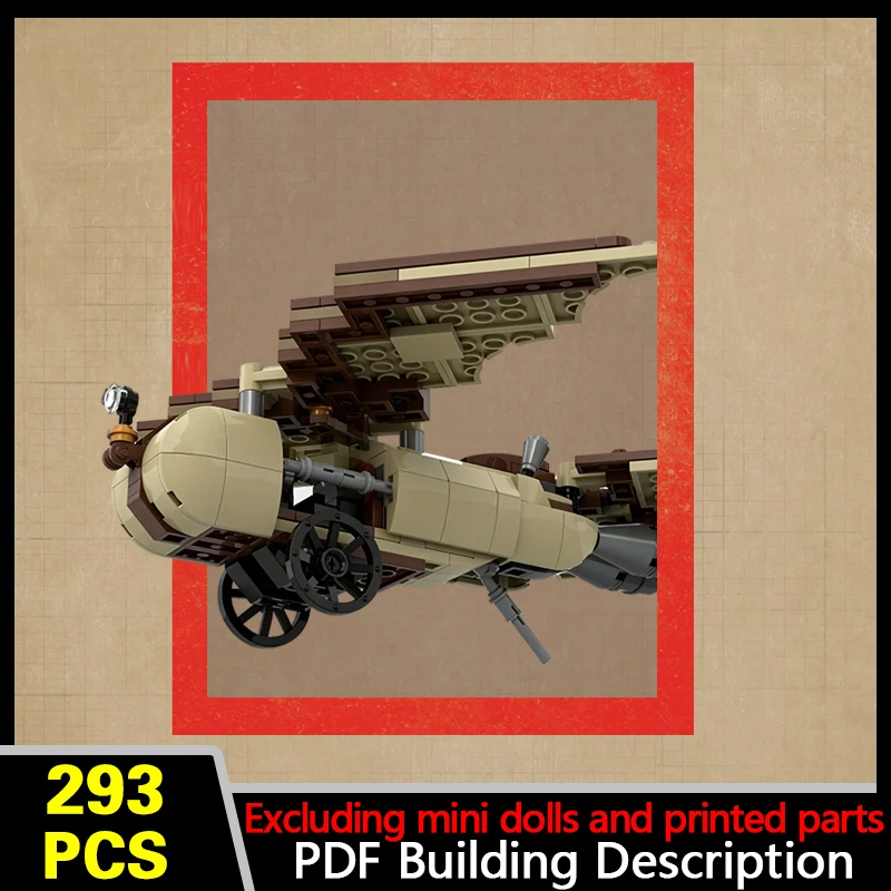 Steam Jet Aircraft Model MOC Building Bricks War Equipment Modular Technology Gifts Holiday Assemble Children Toys Suit