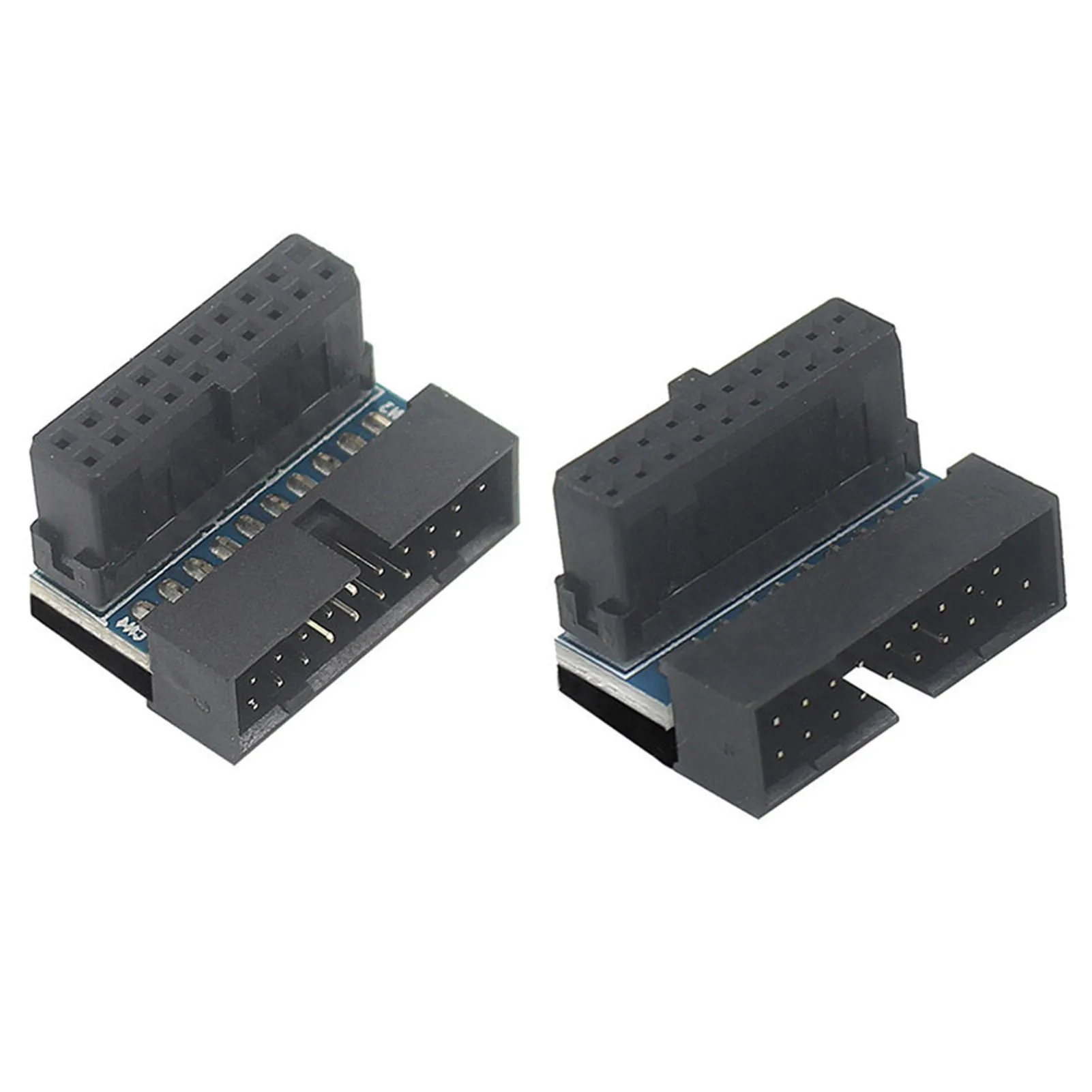 For Motherboard USB 3.0 20 Pin Male To Female Extension Adapter 90 Degree Angled Converter Type C Power Adapter Connector