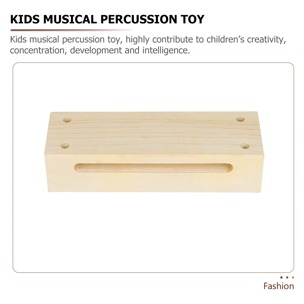 

1Set Wooden Block Instrument Orff Percussion Accessory Compact Lightweight Portable Children Creativity Development Intelligence