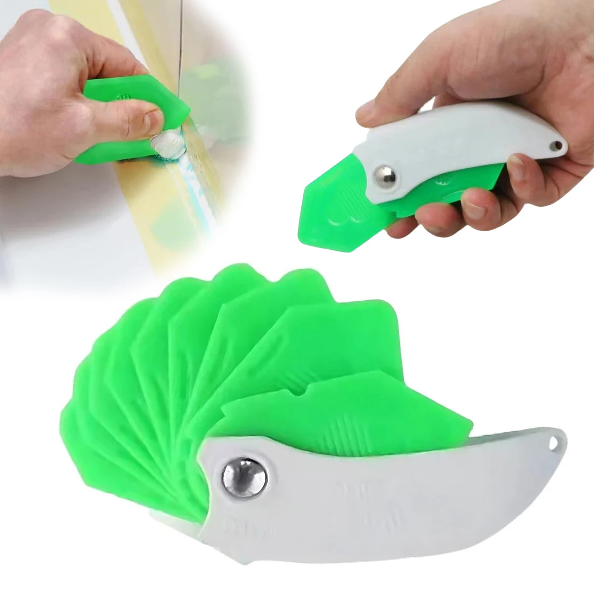 Kit de Ferramentas para Calafetagem 9 em 1 – Espátula Multiuso para Silicone, Rejunte e Bordas de Azulejos, Conjunto Profissional de Espátulas para Rejunte