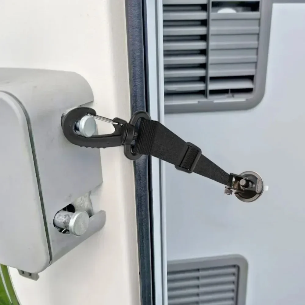 1PC RV & Camper Door Windproof Holding Strap, Prevents Slam Shut, Outdoor Camping Door Keep Open Accessory