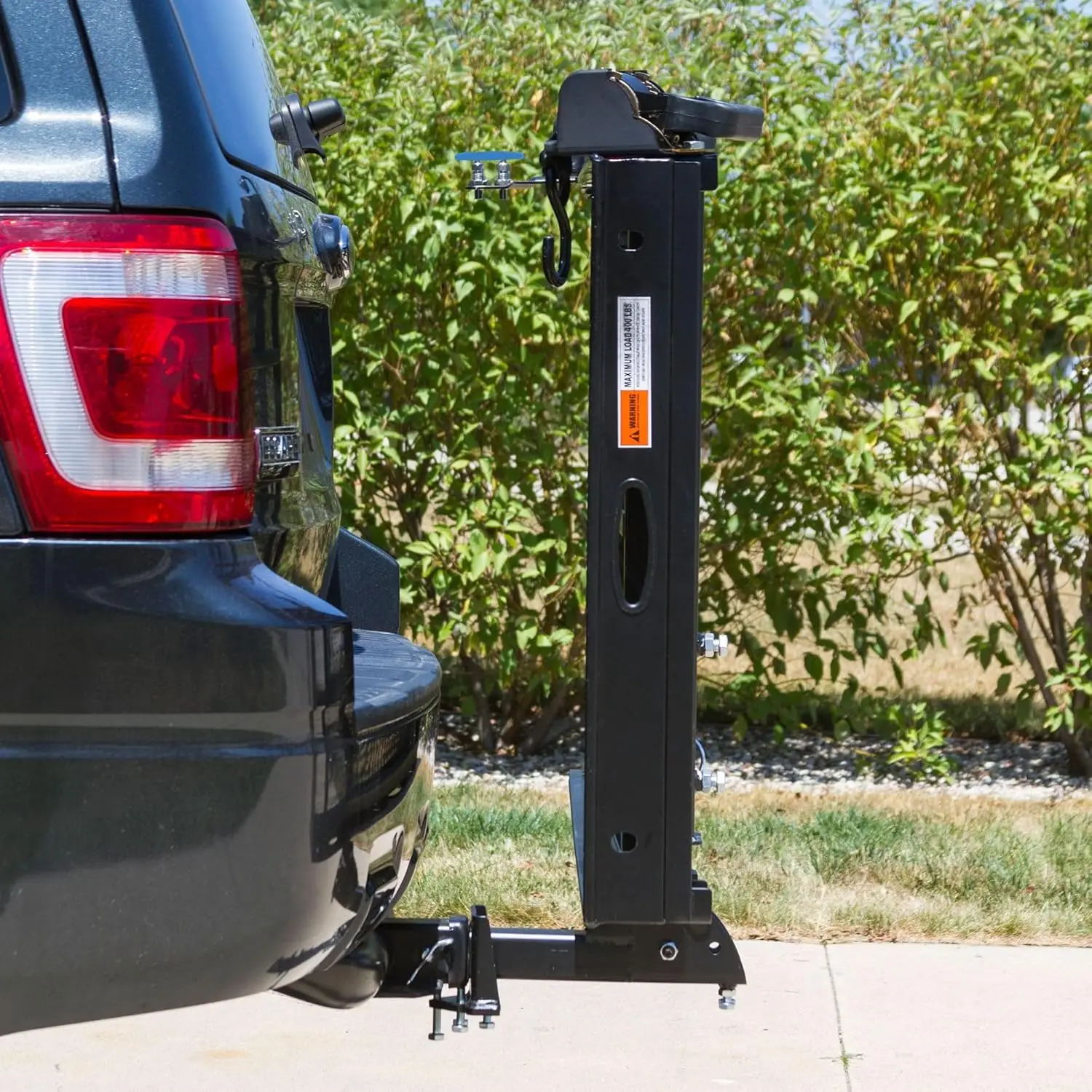 Folding Steel Scooter Wheelchair Bracket Hanging Device Installation Fits 2 Inch Hanging Receiver Off-Road Vehicle
