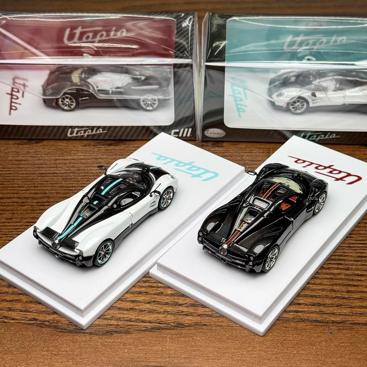 Modèle CM 1: 64 modèle de voiture en alliage de supercar Pagani Utopia