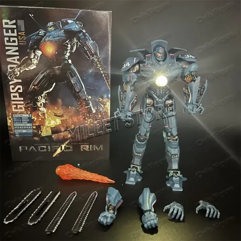 In Stock, Light-up 20cm NECA Figures, Pacific Rim: Crimson Typhoon, Gipsy Danger, Cherno Alpha, Model Toys - view 3