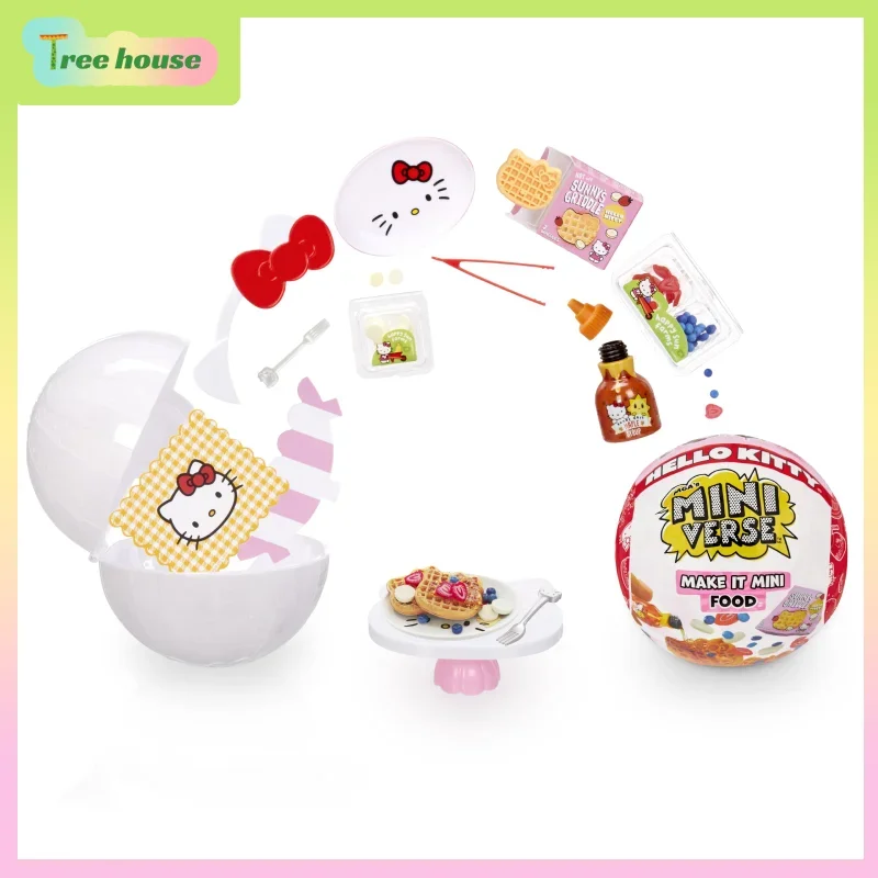 MGA Miniverse Hello Kitty Make It Mini Food Sanrio صندوق أعمى جديد شخصيات كرتونية Figuirne عيد ميلاد الديكور هدية للأطفال