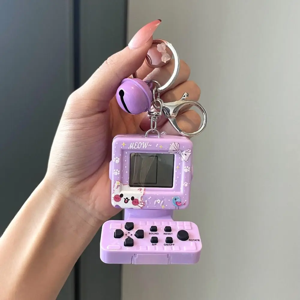 المحمولة لطيف الرجعية سيارة ملحق سبيكة لعبة وحدة التحكم الفتيات مفتاح سلسلة سيارة مفتاح سلسلة حلقة رئيسية حقيبة قلادة