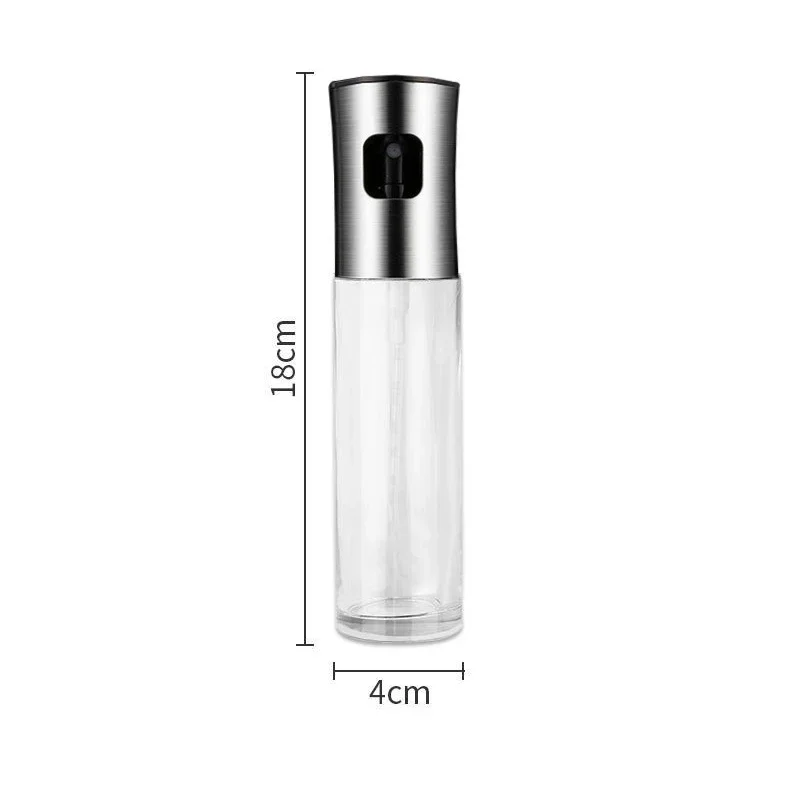 100ML Olive Oil Sprayerl, Stainless Steel Spray Bottle Spray, Kitchen Cooking Oil Spray, Glass Oil Can