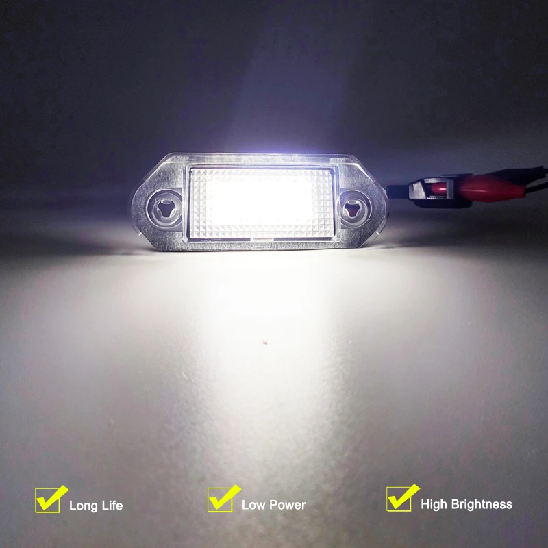 Skoda Octavia 1 1U2 Combi 1U5 1996-2010 용 12V LED 번호판 램프 White License Plate Light Assembly