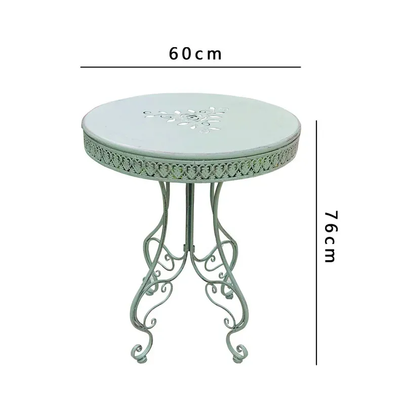 Nordic Iron Table and Chairs Set Outdoor Courtyard Lounge Chair Household Balcony Garden Coffee Table Garden Furniture set Z