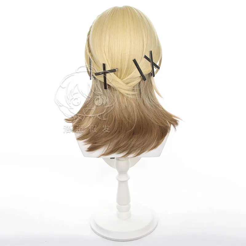 جينشين إمباكت كافيه كوسبلاي شعر صناعي مقاوم للحرارة لحفلات الهالوين