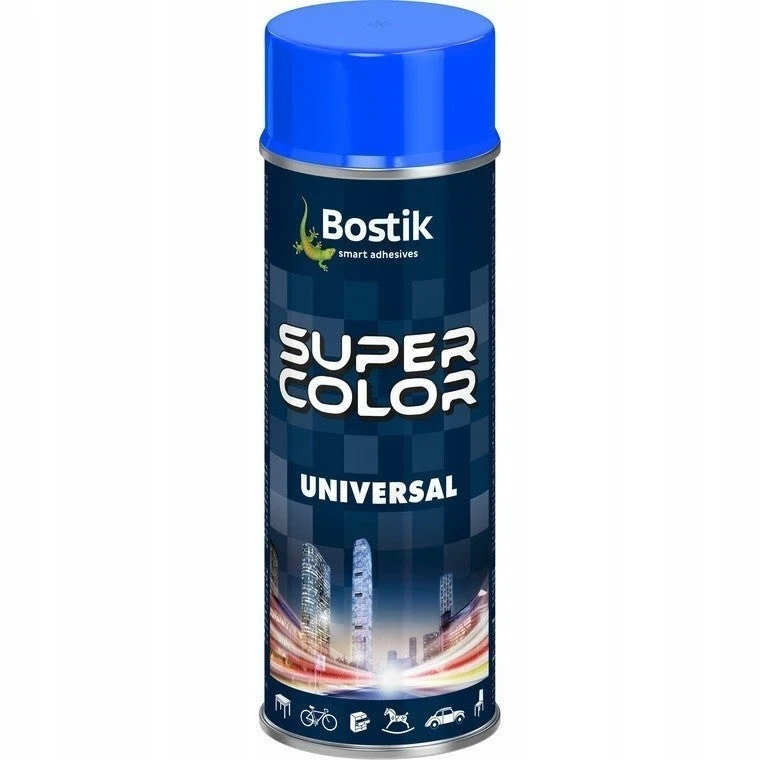 Bostik Super Color Universele spuitverf Blauw mat 400ml