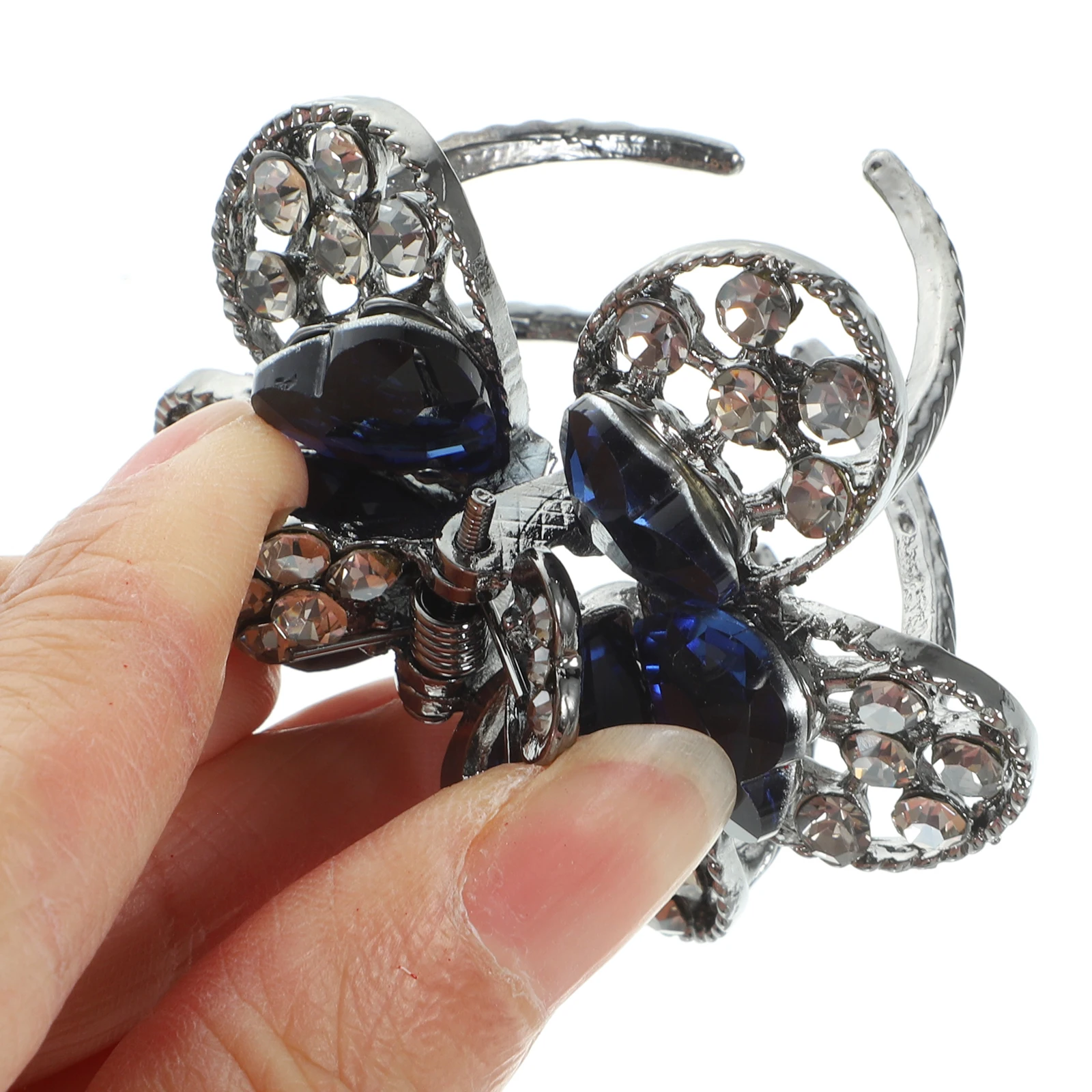 

Rhinestone Claw Clip Small Metal Clips For Women Bling Sparkly Jaw Clips Fine Thin Hair Decor Hair Styling Tool