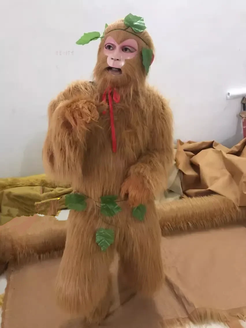 

Original Stone Monkey King Cosplay Costumes Sun Wukong Costume Funny Festival Joker Clothing Chinese Mythology Long Hair