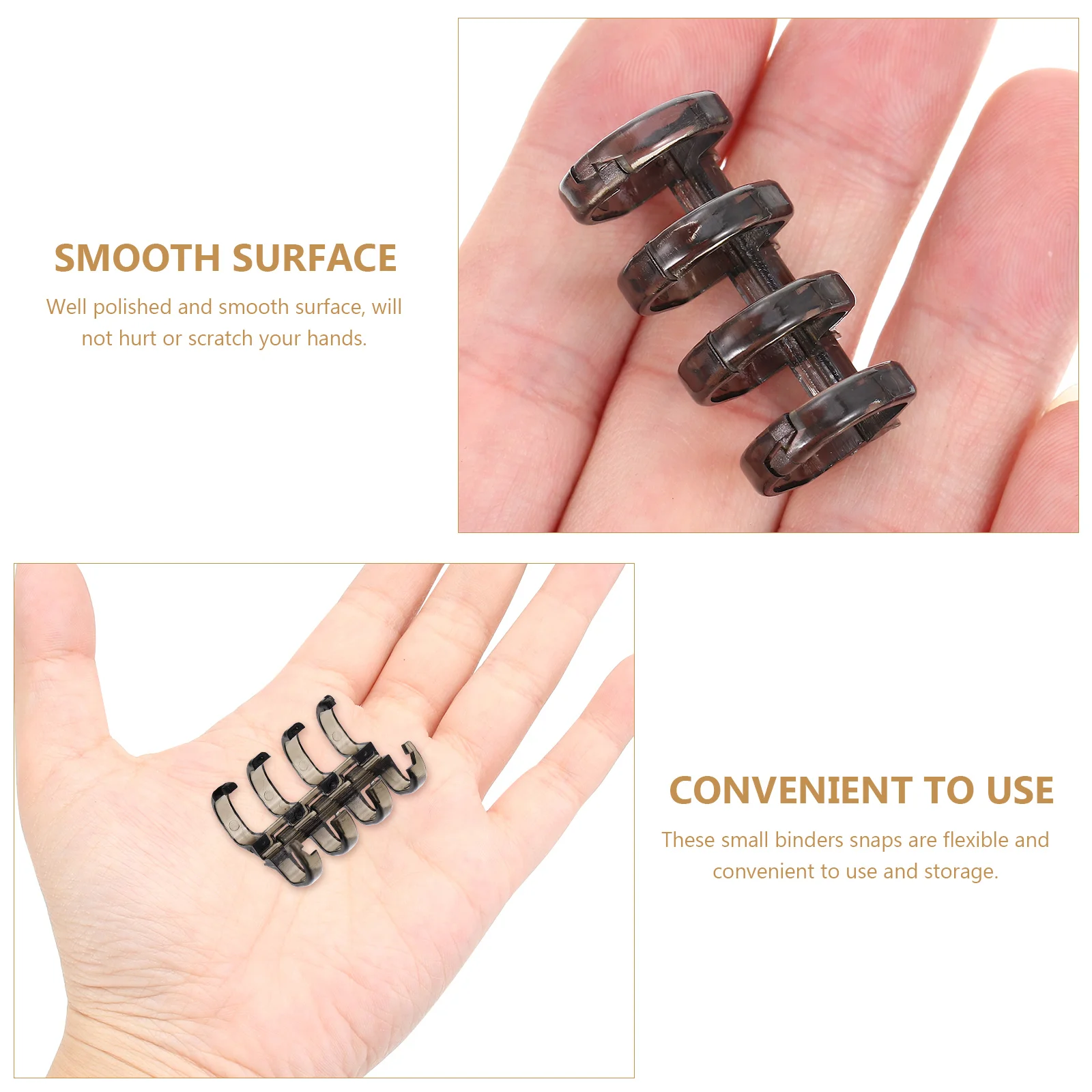10Pcs Loose Leaf Binder Rings Well Polished Smooth Surface for Various Binding Purposes Loose Leaf Binder Snap