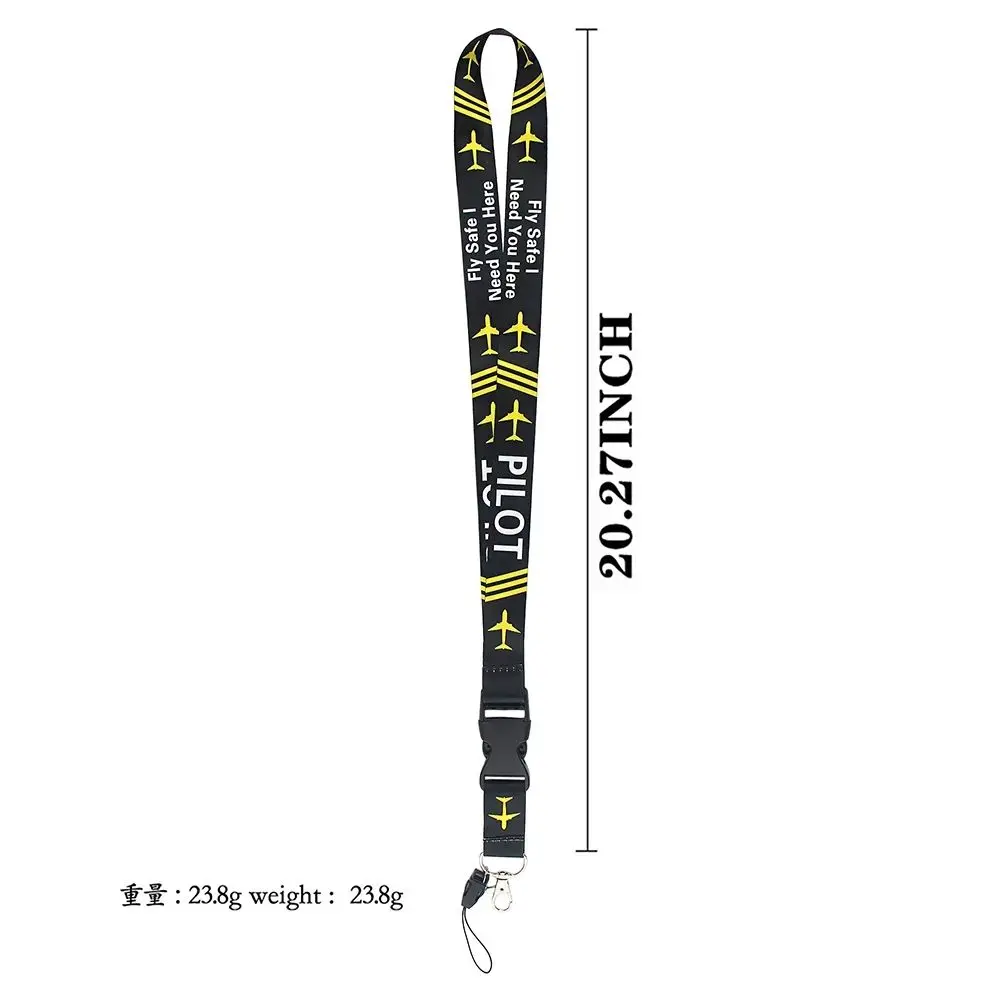 Webbings Ribbon Keys Keychain Mobile Phone Strap Key Ring Holder Fly Safe Lanyard I Need You Here Pilot Lanyards Badge Holder