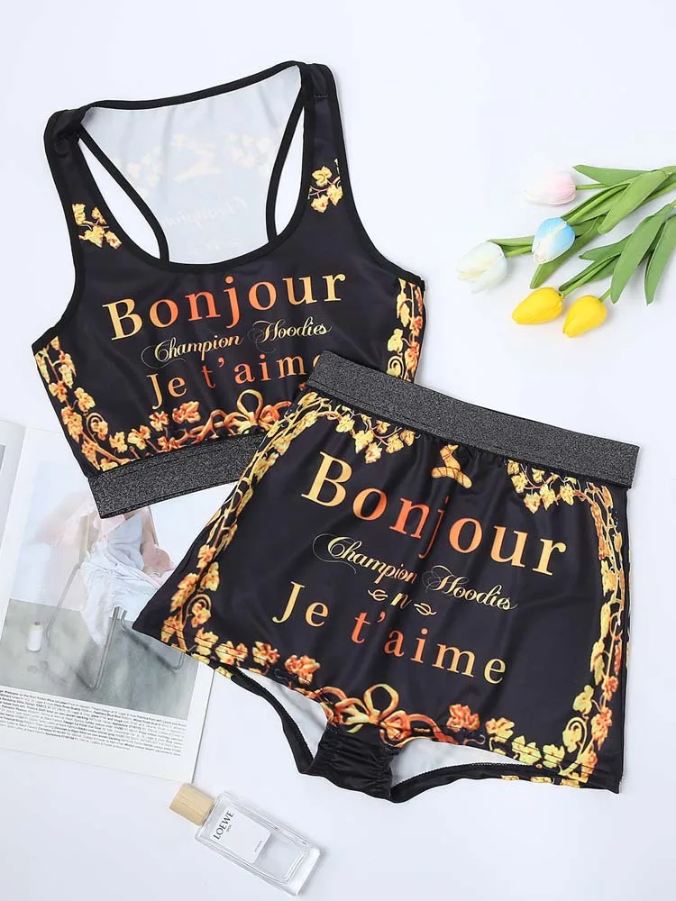 Strapless Cropped Tube Top and Elastic Band Shorts Set 2022 Summer Bandeau Top with Shorts Women Casual Two Piece Set