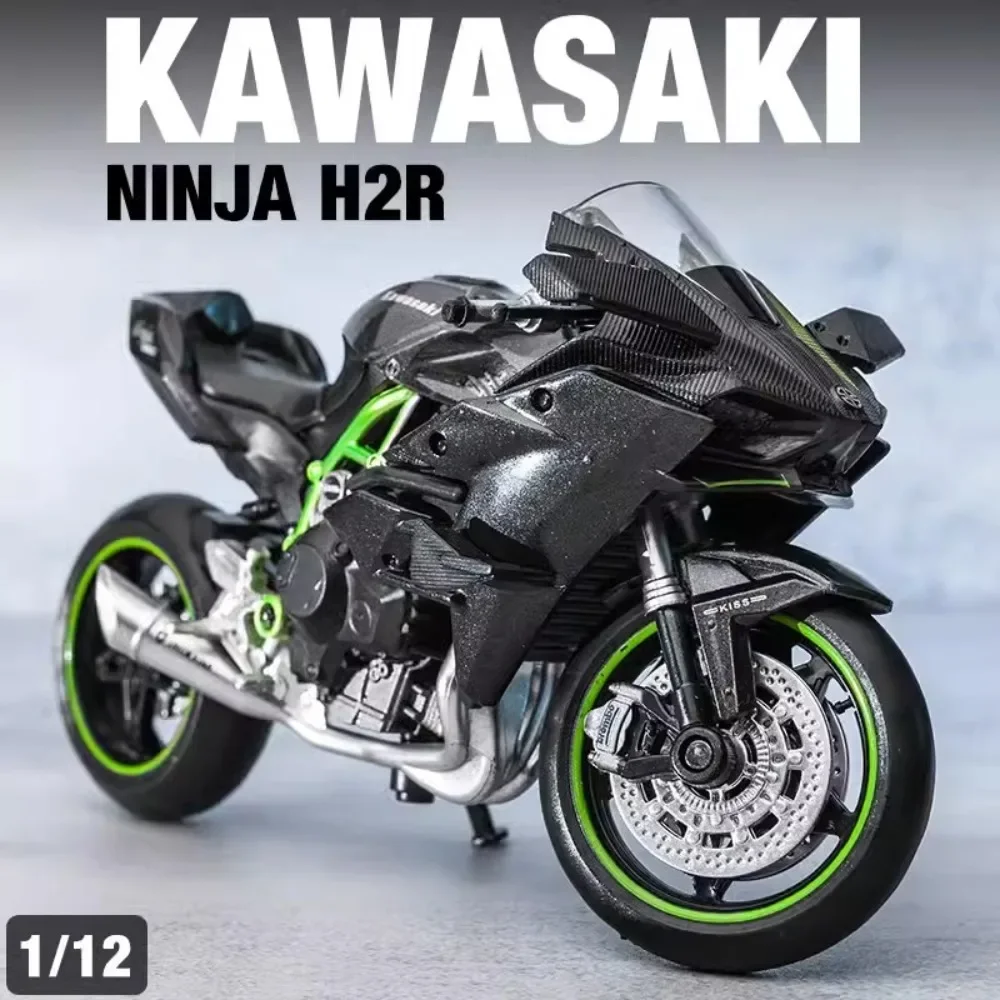 

Масштаб 1:12, Kawasaki Ninja H2R, модель мотоцикла, игрушечный автомобиль, сплав, литой под давлением, амортизация, бесплатные колеса, орнамент, коллекция подарков