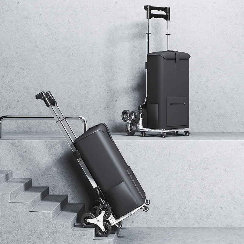 portable-shopping-cart-hand-pull-foldable-aluminum-alloy-vegetable-buying-goods-luggage-carriage-stair-climbing-pull-rod-push