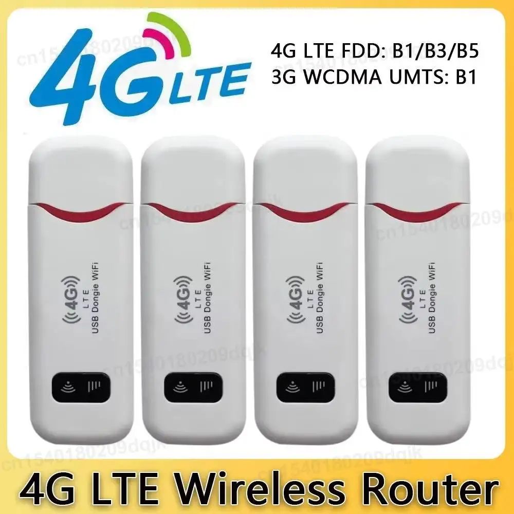 1-10pcs 4G LTE Wireless WiFi Router 150Mbps USB Modem Dongle Mobile Broadband Hotspot with SIM Card Slot for Home Office