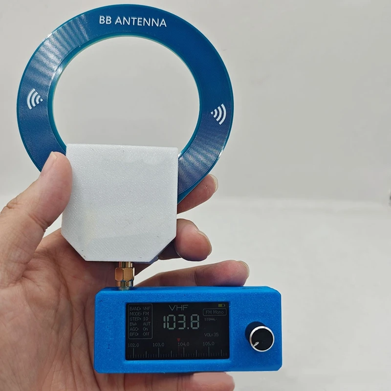 1 Set SI4732 Radio Receiver IPS Screen AM/FM/LSB/USB/DAB Mini Portable Shortwave Radio Withbroadband Antenna