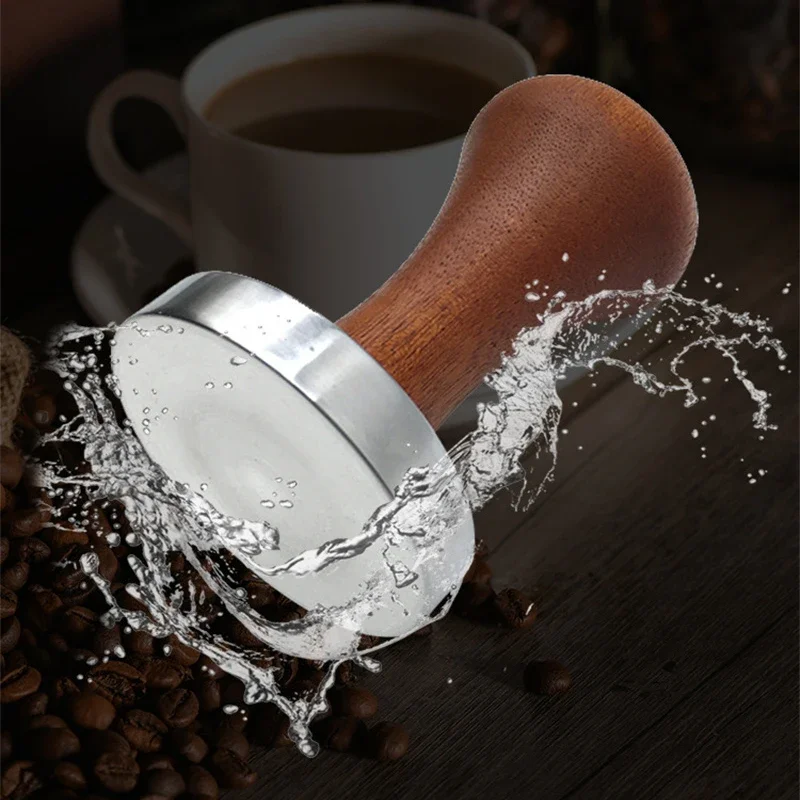 Prensador de Café de Base Plana de Aleación de Aluminio 51MM/53MM/58MM, Herramienta Profilter para Máquina de Café Espre