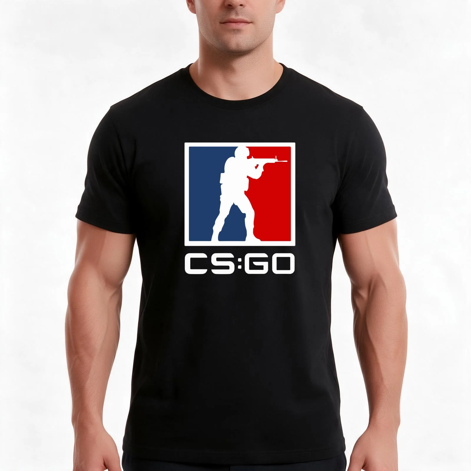 Counter Strike: Global Offensive logo T-Shirt Summer Casual Cotton Tee Oversized Streetwear Tops Vintage Graphic Print