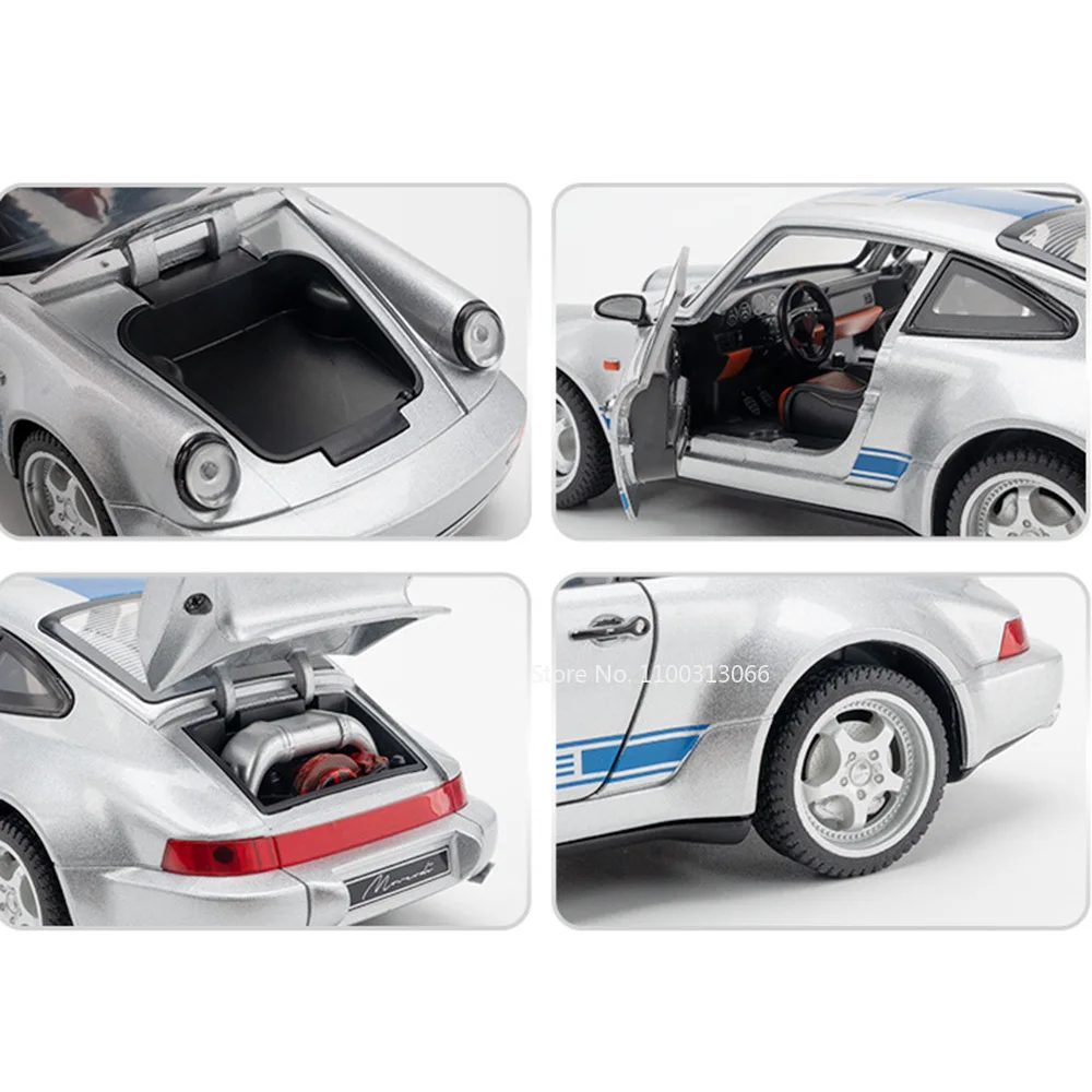 1:24 964 كايين S نماذج سبيكة سيارات دييكاست لعبة الأبواب فتح المركبات نماذج عجلة التراجع سيارة رياضية الاطفال مهرجان الحاضر