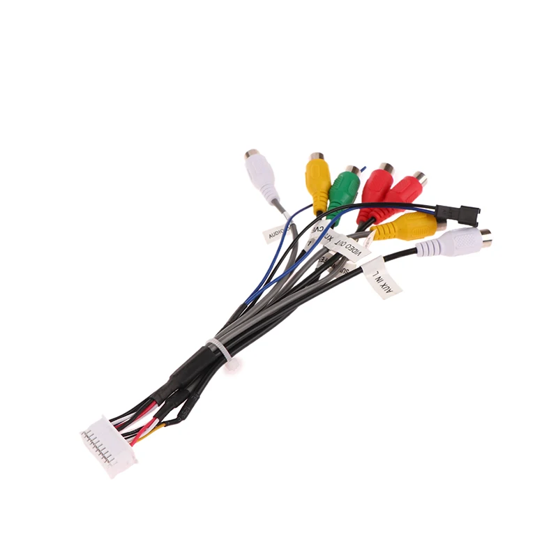 20Pin Car Stereo Wiring Harness Cable  AUX Output Connector Adapter For Android Radio Installation Accessory