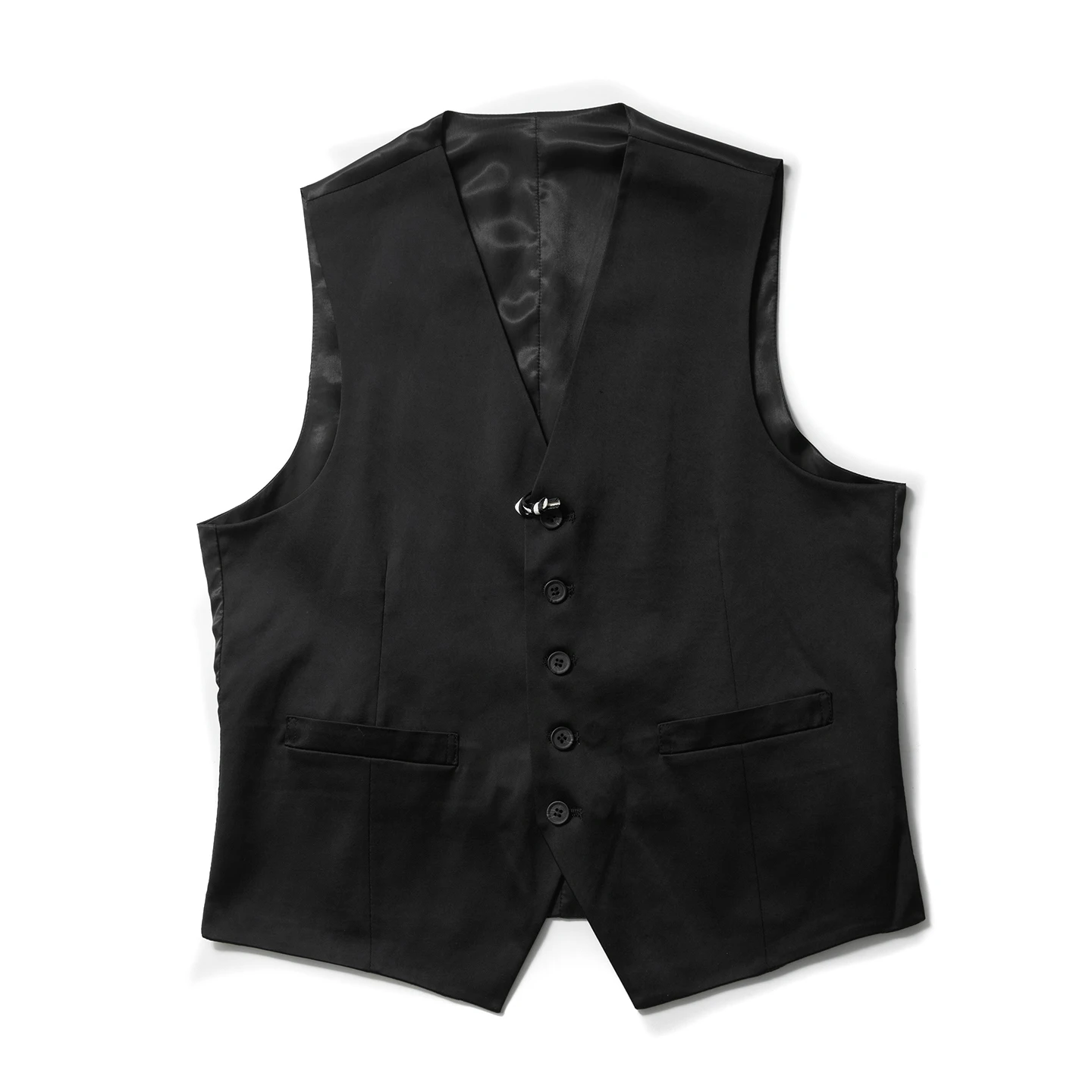British Style Men's Fashion Casual Shorts Layering Vest Versatile Autumn Winter Clothing Standard Fit Business Casual Pure Color