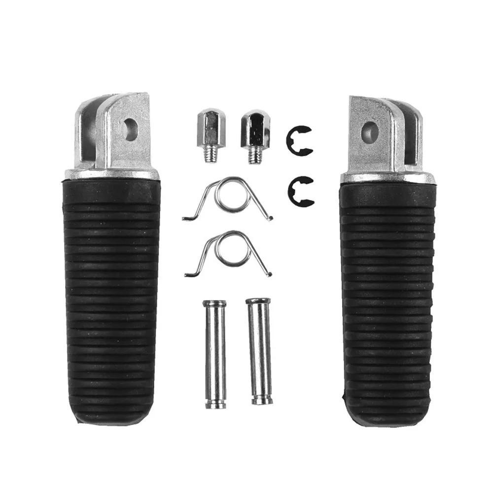 Motorcycle Black Front and Rear Pedals Footboards Accessory For   FJR1300 FZ1 FZ6 FZ6R FZ400 XJR 1200 1300