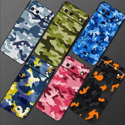 Camouflage Camo Military Nice For Google Pixel 9 8 7A 7 6A 6 5A 5 4 4A XL 5G Black Silicon Shockproof Shell Funda Phone Case