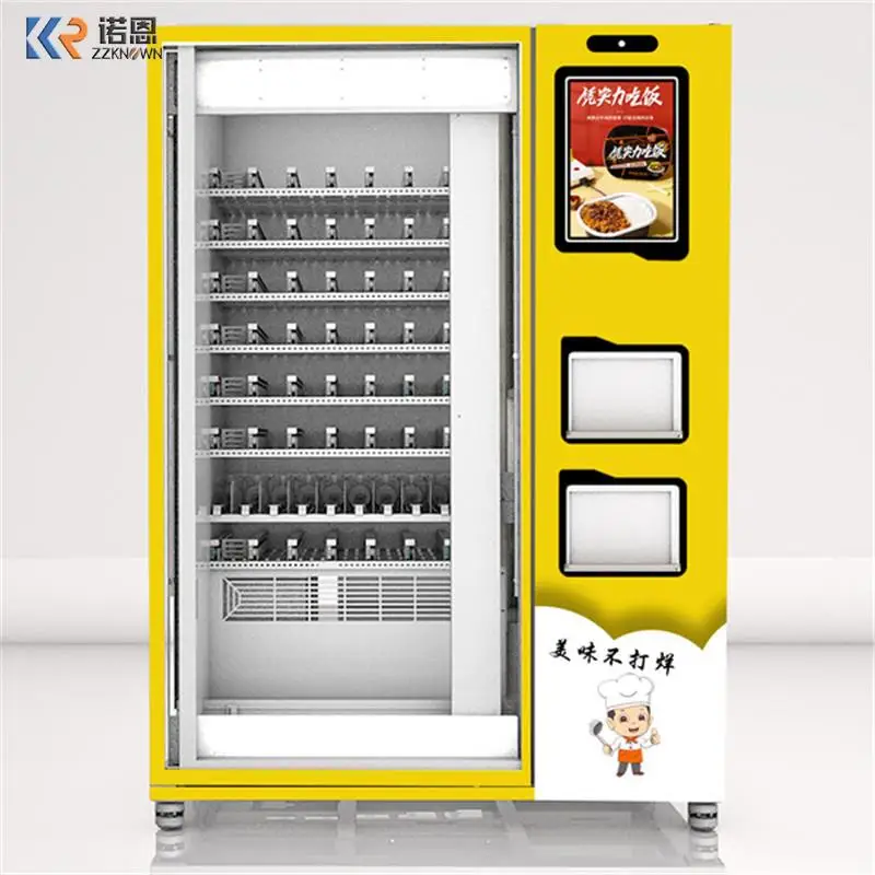 Soup Meal Food Delicious Heating Vending Machine With Customistic Logo With 24 Hours ATM Vending Machine