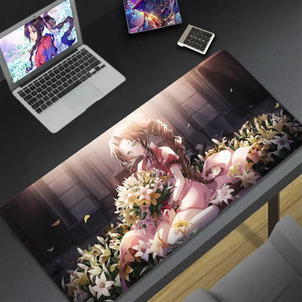 

Rubber PC Computer Game Big Anti-slip Mice Mat Game Final F_fantasy VII Rebirth Mousepad Office Large Mouse Mat Keyboard Mats