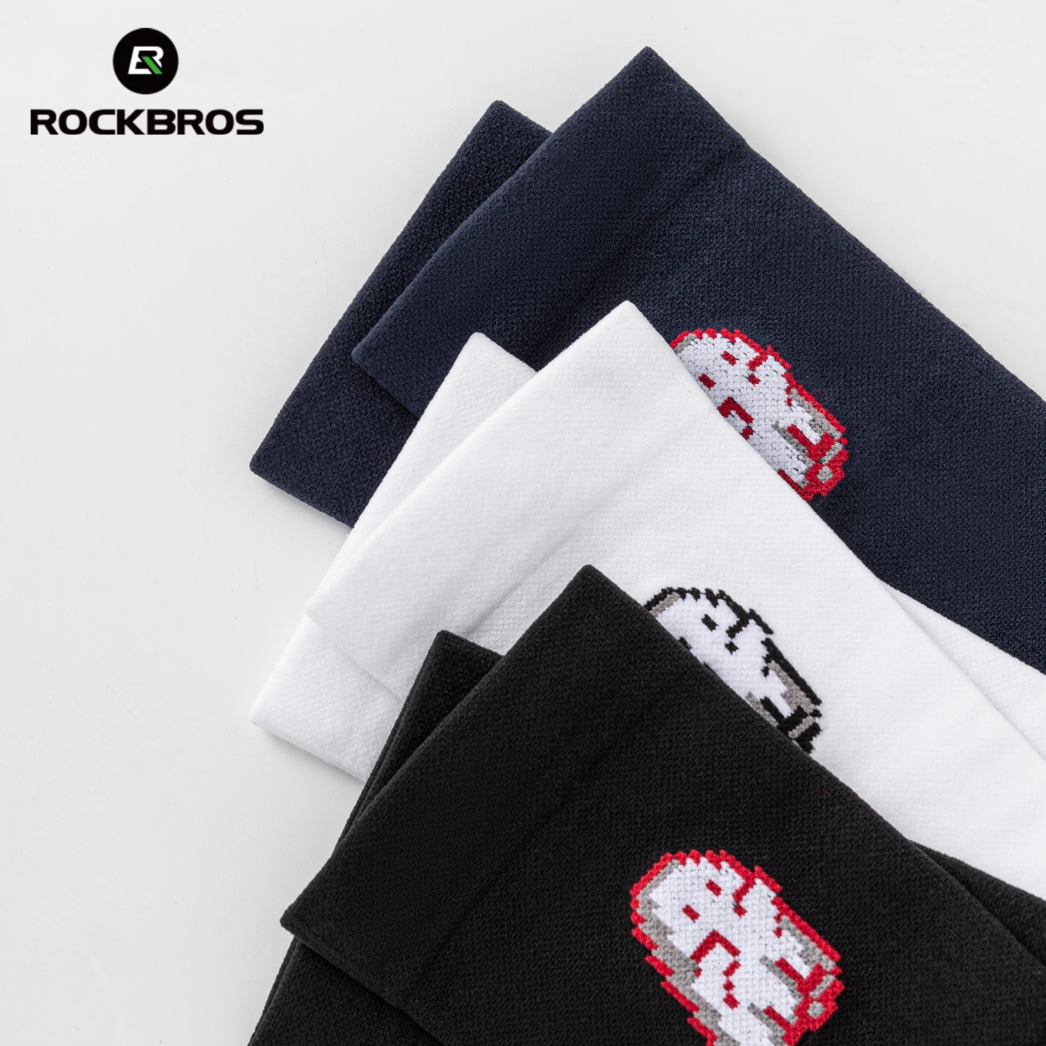 ROCKBROS الدراجات الجوارب تنفس النايلون غير الرطبة الجوارب الجلد ودية الدراجة جوارب رياضية في الهواء الطلق امتصاص الرطوبة الجوارب