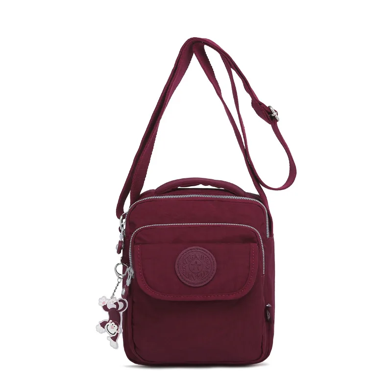 

Nylon Casual Men Women Shoulder Messenger Bag Cross Body Large Capacity Purse Lightweight Blue Green Grey Red Black M0946