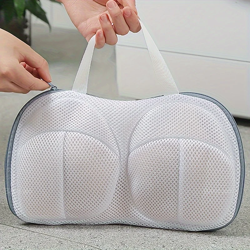1/2PCS Women's Bra Laundry Bag, Household Washing Machine, Inner Mesh Bag, Hand in Hand to Carry Bra Protective Washing Bag - view 2
