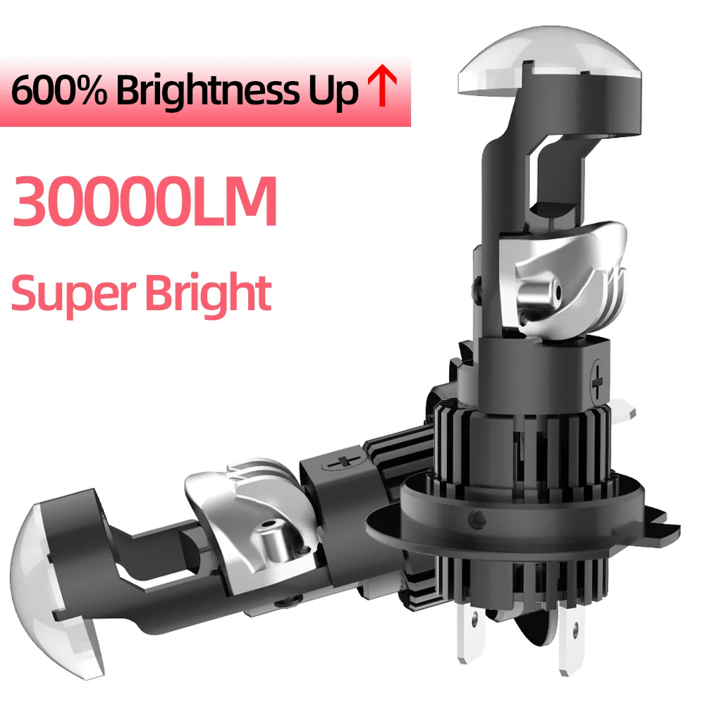 LED Projector Wireless Plug&Play H11 H8 H9 H7 LED Lens 9005 9006 HB3 HB4 LHD Mini Lens Headlights Fog 12V 30000LM Super Bright