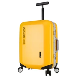 Aluminum Frame Rolling Luggage Travel Suitcase Single Pole Ultra Light Trolley Case Large Capacity Trunk Student Box Password