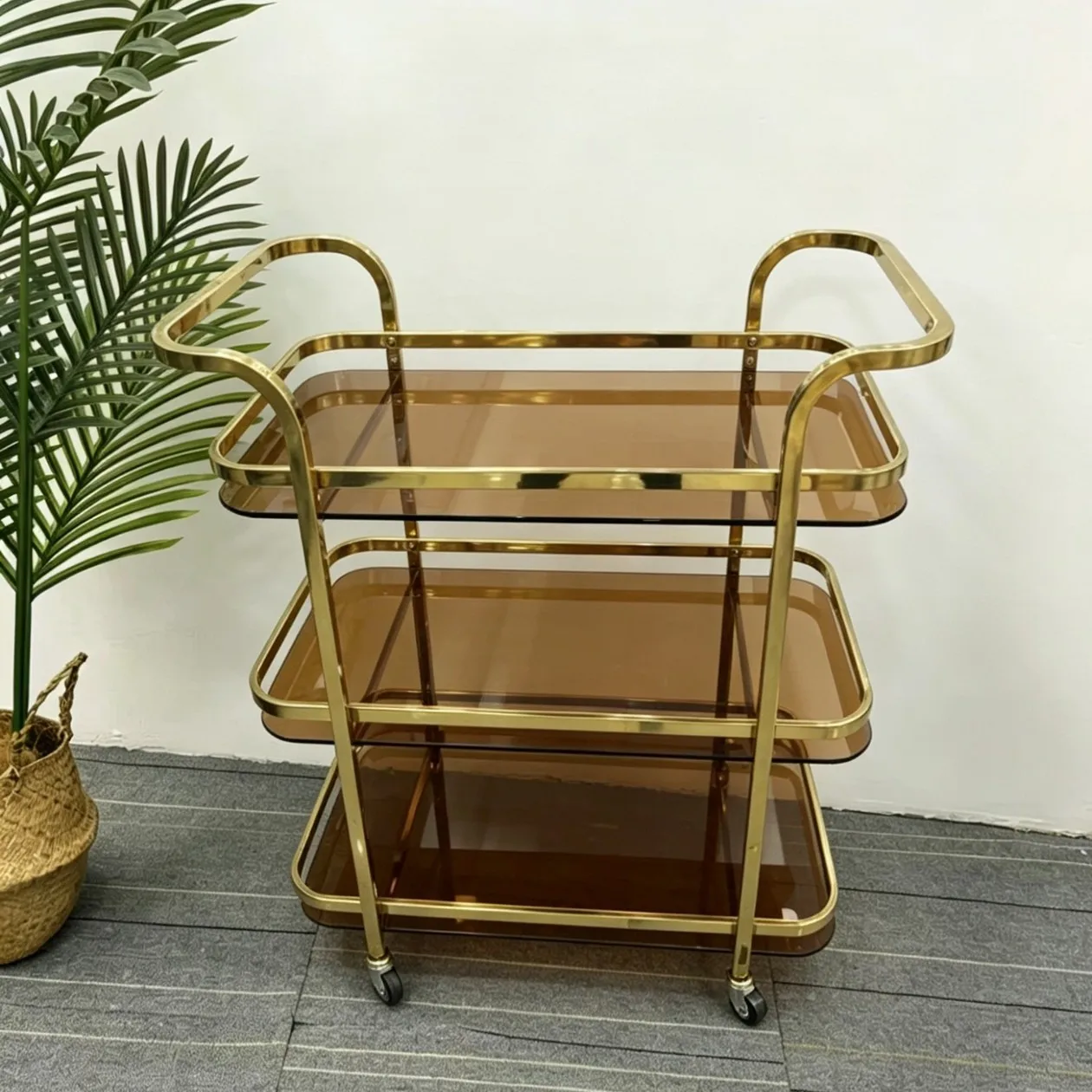 Drinks Hotel Dining Cart Home Dining Cart Home Cart Commercial Mobile Tea Restaurant Living Room
