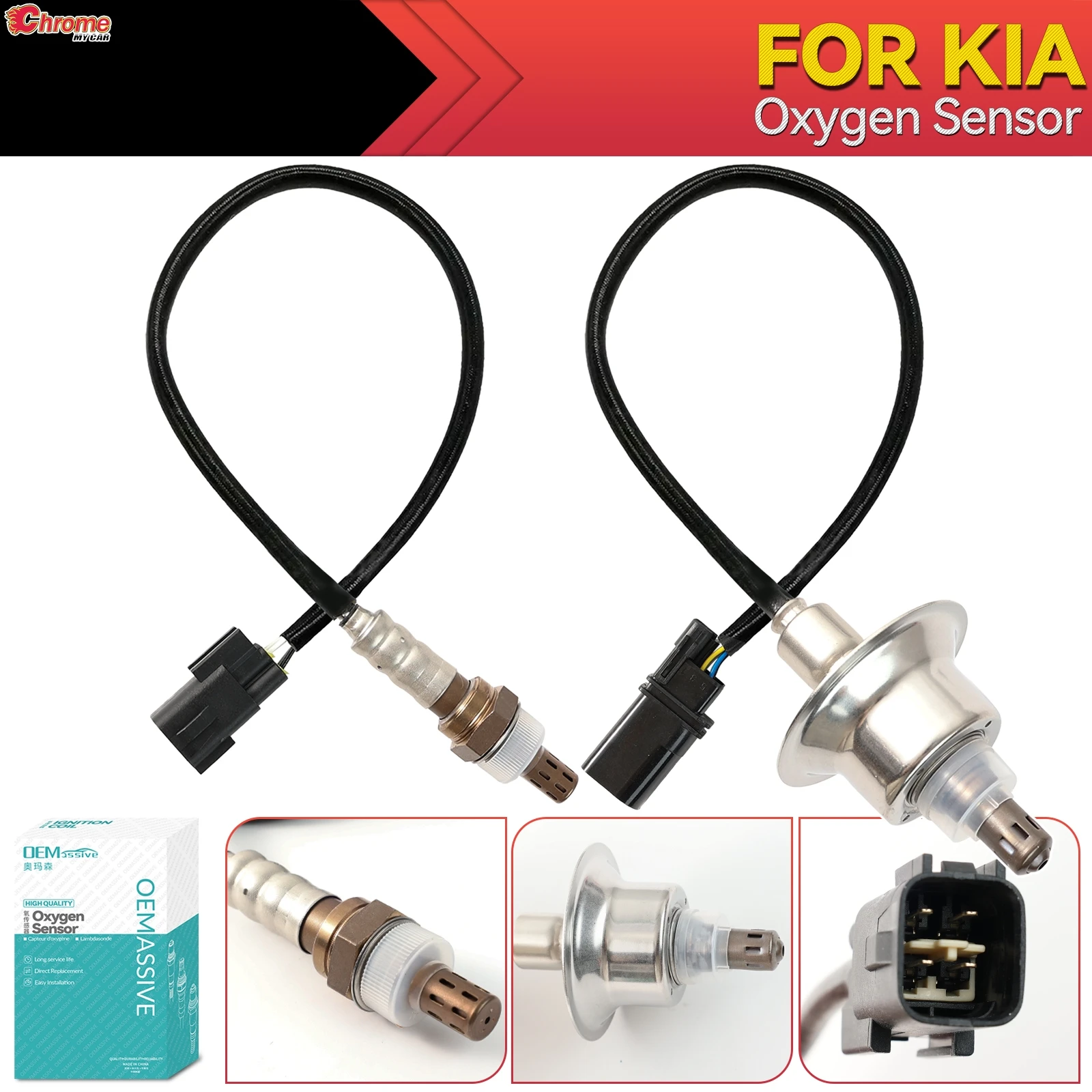 

2Pcs Car O2 Oxygen Sensor Upstream 234-5029 Downstream 234-4238 Set For Kia Forte Optima Sportage Sorento Hyundai Sonata Tucson