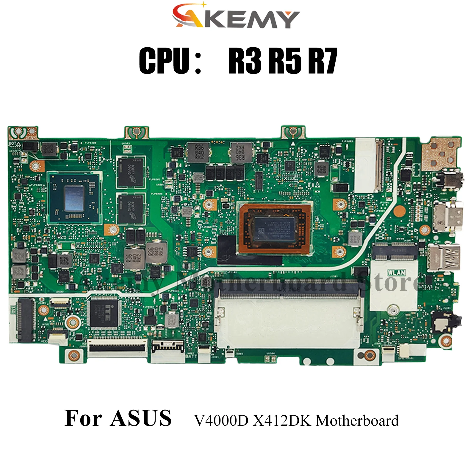 

Материнская плата для ноутбука X412DK ASUS VivoBook X412DK V4000d X412D, материнская плата для ноутбука с процессором R3 R5 R7, 100% тестирование, ОК, быстрая доставка