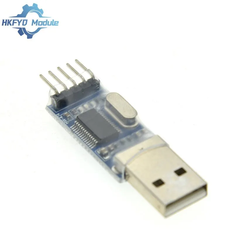 Adaptador USB para Módulo Serial TTL, Conversor Automático, Microcontrolador com Capa Flexível, 3.3V, 5V, Apto para Arduino, PL2303HX