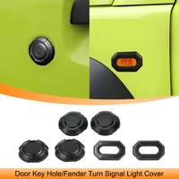 Cerradura de puerta de coche, cubierta decorativa con orificio para llave, guardabarros, luz de señal de giro, embellecedor para Suzuki Jimny JB74 JB64 2019-2025, accesorios exteriores